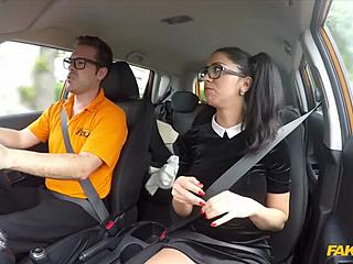 A sneaky teacher exploits a naive ebony teen in a car. Her innocence fuels his twisted desires.