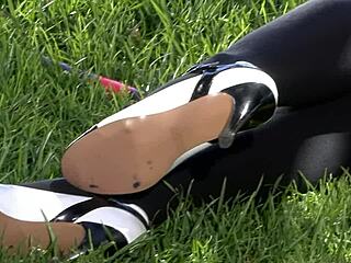 Extremely hot bitch with big tits fingers her tight holes passionately