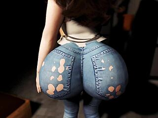 does this blowjob highlight my huge ass? a beautiful teen with big booty grows massive