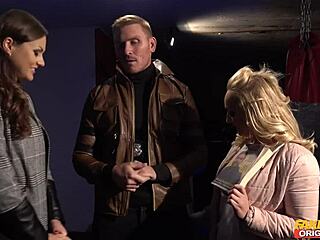 Looks like this handsome dude’s loaded junk scores with two wild bitches tonight!