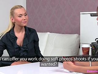 เฮ้ ดูสาวบลอนด์ผมเปียสุดเงี่ยนเปิดเผยความลับในฉากแคสติ้งสุดร้อนแรง