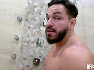 three teen hotties kneel to worship a massive loaded cock in intimate group action