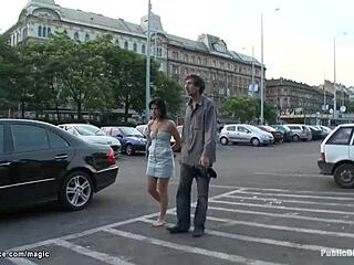 i'm bound up tight, getting fucked hard in public... oops, that hurts so much