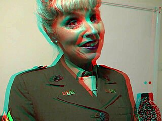 Bettie Hayward în scenă 3D anii '40 USMC Marine Corp