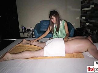 Petite thai masseuse with natural tits gets hardcore pov fucking after rough massage