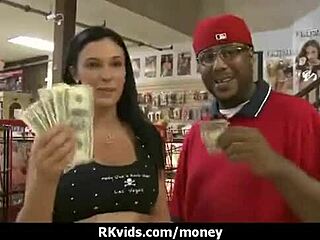 Desperate Teen Strips Naked in Public and Fucks Hard to Pay Rent