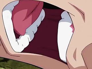 Videl's special training overwhelms her with intense pleasure in uncensored hentai blowjob