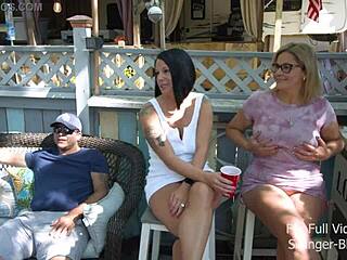 Intense emotions surge during double penetration at the swingers party with milf and husband