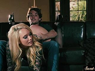 Stockinged Stepmom Gets Oral Pleasure from Stepson in Wild Action!