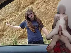 Ay duele, pequeña e inocente chavita putipobre de Tijuana le da las nalgas a un viejo por apoyo económico real no fake