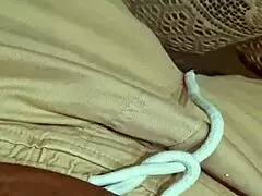 Watch this cute blonde couple's homemade fetish session