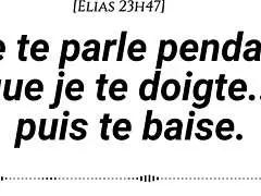listen, i tease you with my voice and fingers, then hard sex moans?