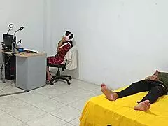 Step Sister Sitting While I Masturbate For Her