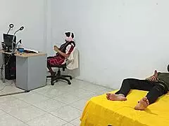 Step Sister Sitting While I Masturbate For Her