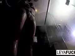Leya Falcon Showers Off After Dirty Fucking!