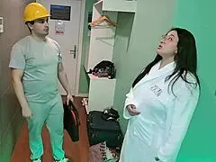 Latina Milf Forces Chubby Handyman To Oil Her Big Ass And Make Her Squirt
