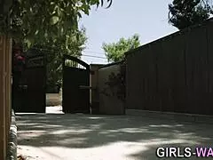 Lesbian in heels tribs and fingers cute babe