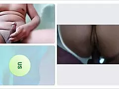 Fucking married woman's ass on webcam.