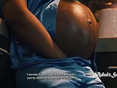 Nathan bronson pounds pregnant avery jane's big ass in kitchen