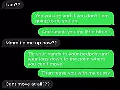 Femdom sexting humiliates sissy bitch with teasing.