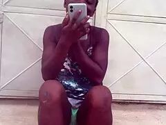 Crazybitch Continued Twerking In Clothes Till She Twerks Naked!