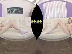 Intense VR Piss Play With Dildo Fucking