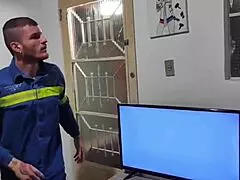 i can't resist that monster cock face fucking my big ass bareback after the electrician job's done