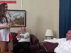 Nurse Sadie Demands That Sperm Sample Now!