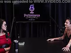 caroleta roots prefers dominating with big cock desires in gang bang with eight men from her video with mário on sheer red