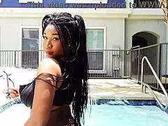 bae egypt teases her wet pussy and big ass in a solo masturbation session with tight lips and shaking moves