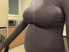 Jerking Off On My Stepmoms Big Milky Tits!