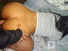 oh wow this hot morena screams feeling my full cock inside