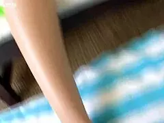 sexy blue-eyed blonde coed vanessa cage gives intense pov blowjob to big cock outdoors then swallows every drop of cum