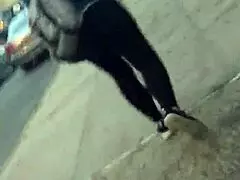 Wow, check out that short girl's incredibly phat ass moving around!