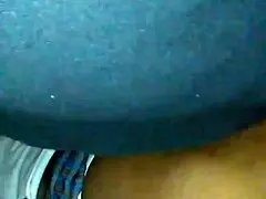 Ebony Not Sister Passionately Sucking and Swallowing on Huge Fat Black Cock in Homemade POV Blowjob with Daddy