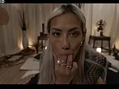 Damn, This Squirting Whore Hands Over Full Domination to a Creepy Guy Using a Voodoo Doll!