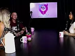 Imagine a Brazilian swinger game where Marcelly Mello in sheer red lingerie contrasts with blonde teens using toys