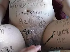 Blindfolded BBW wife, are you ready for this fake gangbang orgasm with Hitachi vibrator and massive cum coverage?!