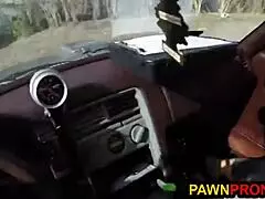 playful bimbo pawns her ugly car and offers a wild exchange