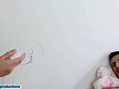 Did she dream it or did the cock really slide into her cute brazilian latina ass in lingerie?