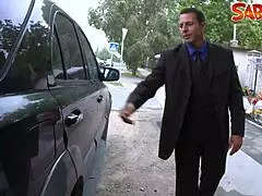 hot widow explores european blonde anal with deepthroat and hardcore cumshot in interactive style