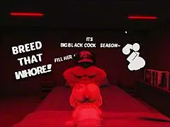 Monster Cock Pounds Big Tits Girlfriend in Rough Anal Assfucking