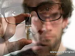 Wet Panties Cover Horny Blonde Girl's Dripping Vulva and Tight Cunt