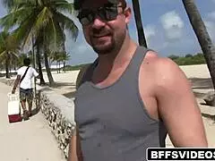 hot teen 18+ shares sticky cum with her friend during wild spring break blowjob and hardcore tit play!