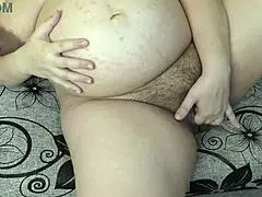 Oops! I let a stranger pound my pregnant hairy pussy bareback and he fills me with a massive creampie!