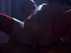 Hey, that bald guy is screwing this small-titted brunette babe in vintage style, right?