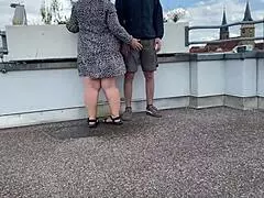 Oh my god! Peeing everywhere with my curvy mother-in-law in public places and outdoors!