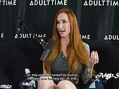 a casual interview podcast featuring the stunning redhead sophia locke