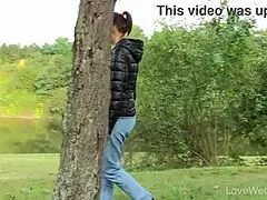 Susie surprises with an outdoor pissing scene that contrasts her solo softcore vibe