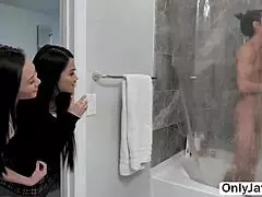 Asian teens Alona Bloom and Kimmy Kimm, do you want to join our hot threesome with David Lee